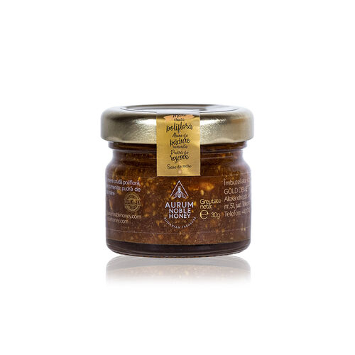 Bohemian Rhapsody – Cremă de miere crudă polifloră cu alune de pădure rumenite | Aurum Noble Honey Alune Miere crudă