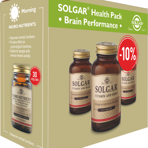 Solgar Health Pack Brain Performance Solgar Comprimate şi Capsule