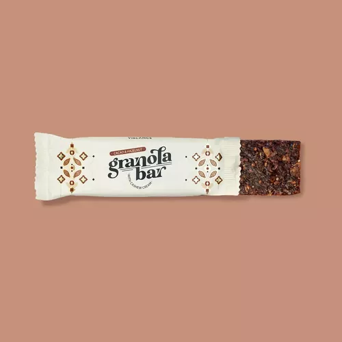 Baton Granola Cu Cacao Si Alune De Padure, 55g | Viblance
