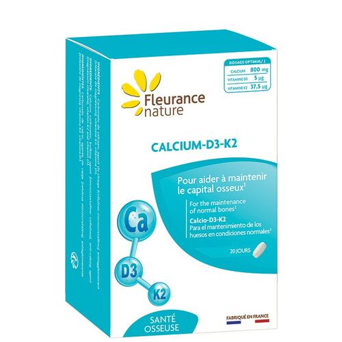 CALCIUM-D3-K2 – Supliment alimentar, 60 comprimate | Fleurance Nature Alimentar Comprimate şi Capsule