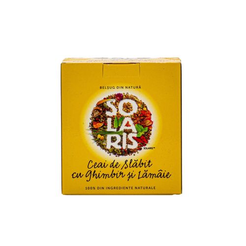 Ceai de Slăbit cu Ghimbir și Lămâie, 20dz | Solaris Solaris imagine noua