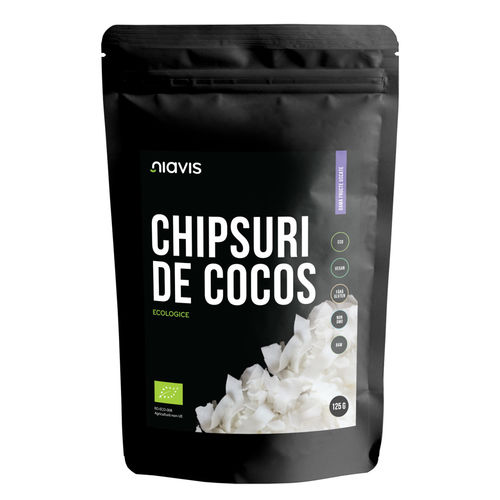 Chipsuri de Cocos Raw Ecologice 125g | Niavis NIAVIS