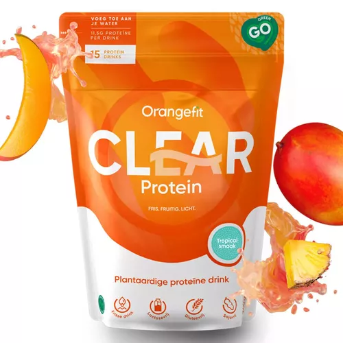 Clear Protein – Proteină vegetală cu aromă tropicală, 240g | Orangefit Pret Mic Orangefit imagine noua