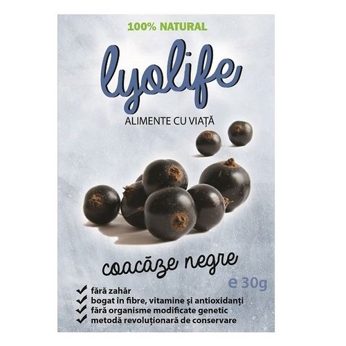 Coacăze Negre - Fructe Liofilizate, 30g | LyoLife