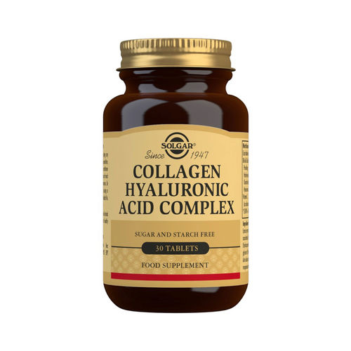 Collagen Hyaluronic Acid 120mg 30 tablete (Colagen și Acid Hialuronic) | Solgar 120mg Comprimate şi Capsule