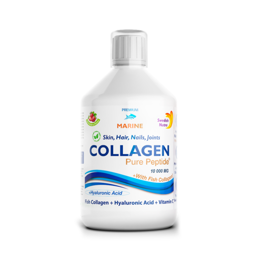 Colagen Marin Hidrolizat 10000mg cu  9 Ingrediente Active, 500 ml | Swedish Nutra