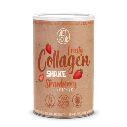 Fruity Collagen Shake – Căpșuni, 300g | Diet-Food 300g imagine noua marillys.ro
