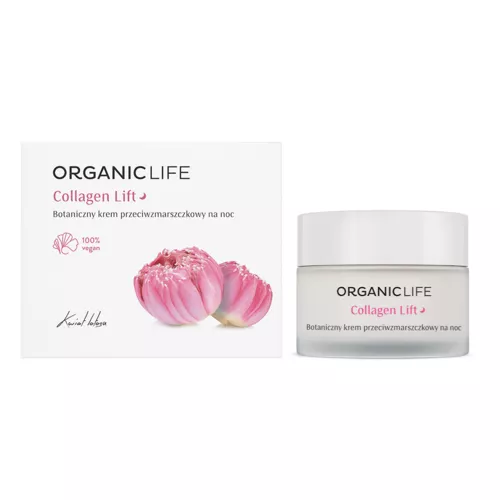 Cremă botanică de noapte Collagen Lift, 50ml | Organic Life Pret Mic Organic Life imagine noua