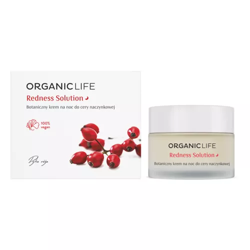 Cremă de noapte pentru ten capilare dilatate Rednes Solution, 50ml | Organic Life Pret Mic Organic Life imagine noua