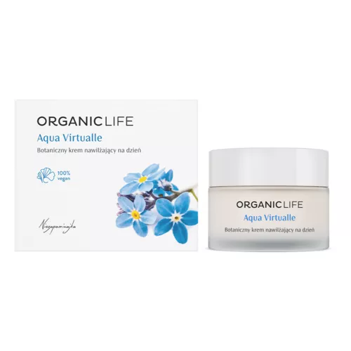 Cremă hidratantă de zi cu extracte botanice Aqua Virtualle, 50ml | Organic Life Organic Life