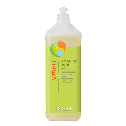 Detergent ecologic pentru spalat vase lamaie, 1l | Sonett SONETT