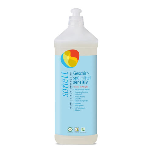 Detergent ecologic pentru spalat vase-neutru, 1l | Sonett SONETT
