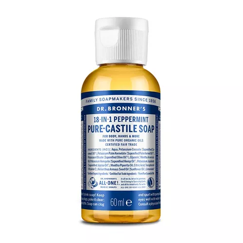 Săpun lichid Organic de Castilia 18-in-1, Mentă | Dr.Bronner’s 18-in-1 Cosmetice