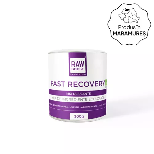 Fast Recovery - Mix ECO de Plante - Amla, Mucuna, Ashwagandha - Recuperare după Efort Fizic, 200g | Rawboost