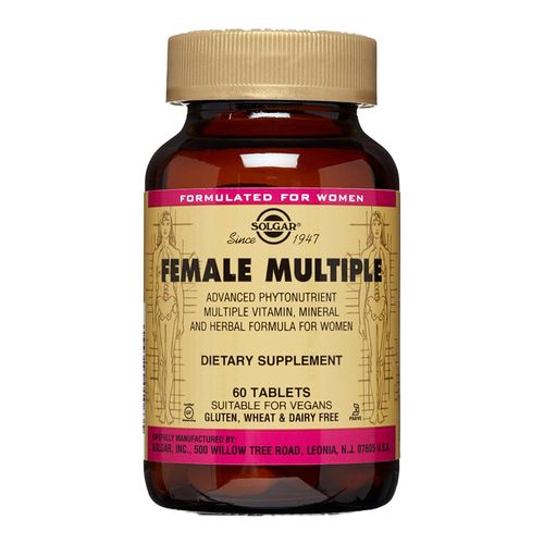 Female Multiple (Multivitamine și Minerale Pentru Femei), 60 tablete | Solgar Solgar Solgar