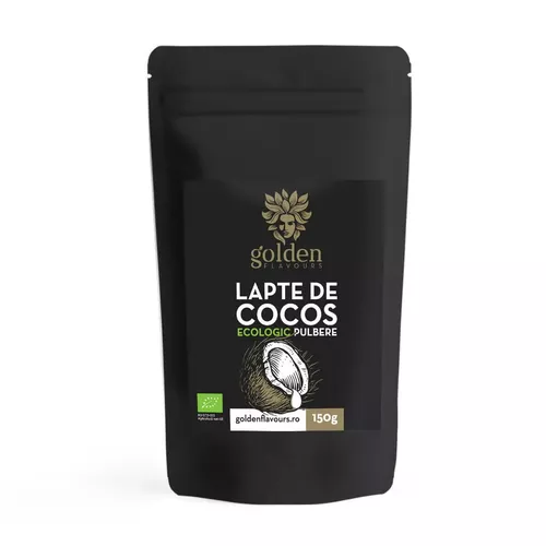 Lapte de Cocos Pulbere 100% Naturală ECO, 150g | Golden Flavours 