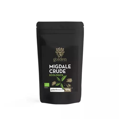 Migdale crude ecologice, 150g | Golden Flavours 150g Seminţe şi Nuci
