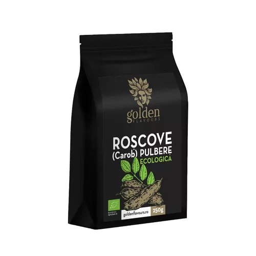 Roscove (carob) Pulbere Ecologica, 250g | Golden Flavours