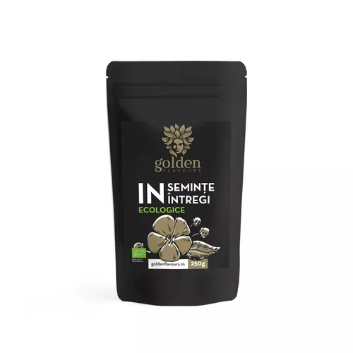 Seminte De In Intregi Ecologice, 250g | Golden Flavours