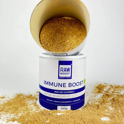 Immune Boost - Mix ECO Ciuperci Terapeutice - Echilibrează Sistemul Imunitar, 100g | Rawboost