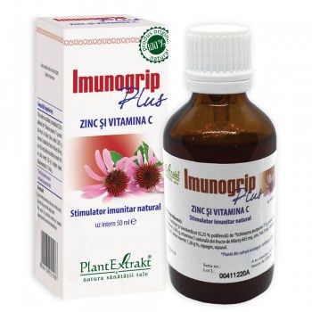 IMUNOGRIP PLUS – Zinc și Vitamina C, 50ml | Plantextrakt Plantextrakt imagine noua marillys.ro