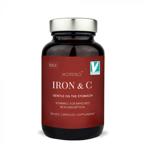 Vitamina C & Fier – 90 capsule | Nordbo capsule imagine noua marillys.ro
