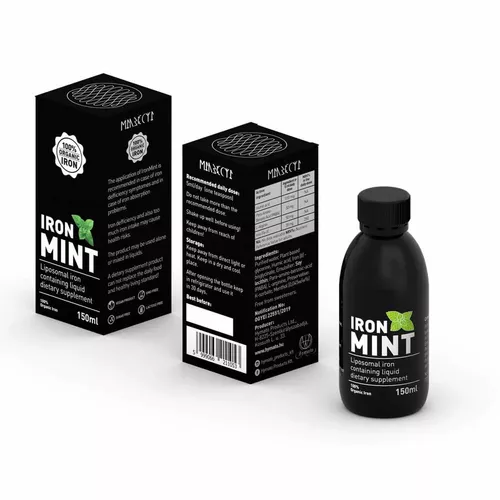 Iron Mint – supliment alimentar lipozomal pe bază de fier cu aromă de mentă, 150ml | Hymato Pret Mic Hymato imagine noua