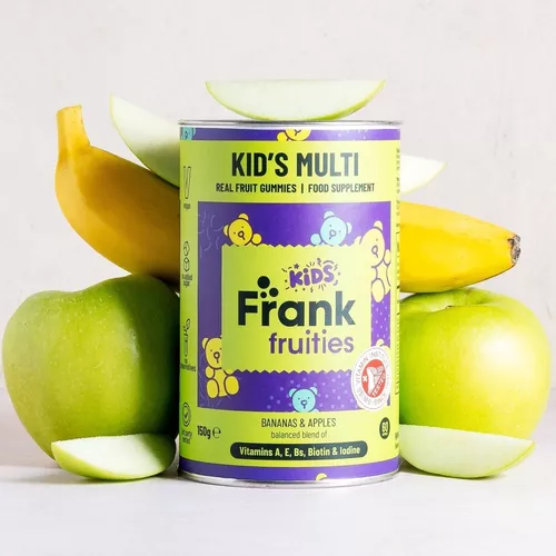 Kid`s Multi – Jeleuri din fructe (Măr, Banane) și Vitaminele A, E, B, Biotină și Iod | Frank Fruities Pret Mic Frank Fruities imagine noua