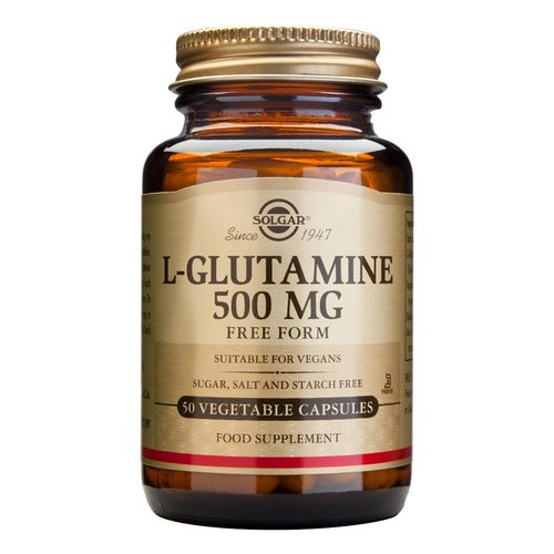 L-GLUTAMINE (Aminoacid L-glutamina) 500mg, 50 capsule | Solgar SOLGAR