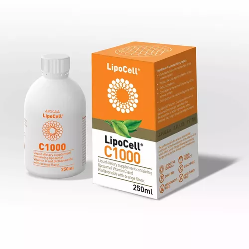 Lipocell C1000 - Vitamina C Lipozomala Cu Aroma De Portocale, 250ml | Hymato