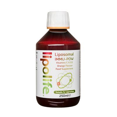 IMMU-POW Vitamina C și D3 lipozomală, 250ml | Lipolife Lipolife Suplimente Lichide