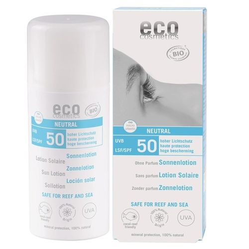 Loțiune Fluidă de Protecție Solară FPS50 Fără Parfum, 100ml | Eco Cosmetics imagine 2021 Eco Cosmetics
