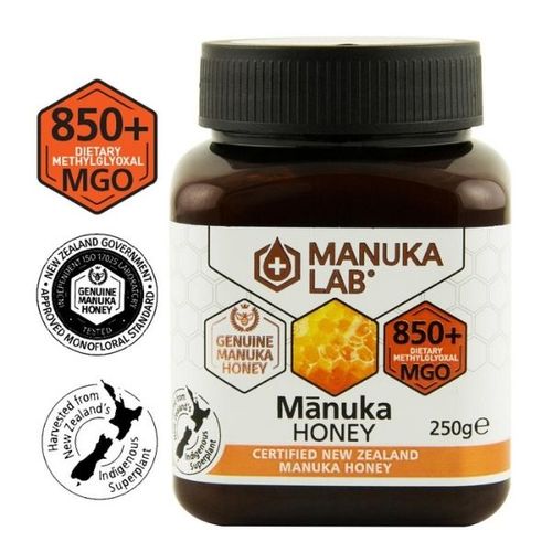 Miere de Manuka, MGO 850+ Noua Zeelandă Naturală, 250g | MANUKA LAB 250g Miere de Manuka