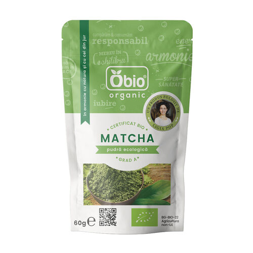 Matcha ceai verde eco, 60g | Obio Obio Pudre şi Pulberi