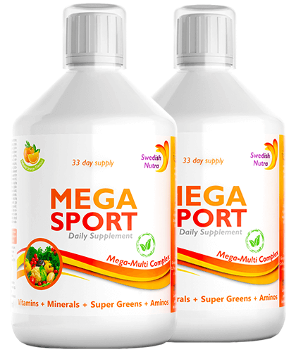 Pachet 2 x MEGA SPORT – Complex Lichid cu 147 Ingrediente Active, 500 ml | Swedish Nutra Swedish Nutra Promoții