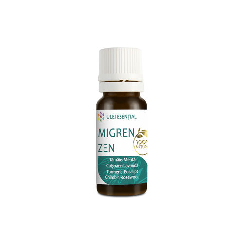 MigrenZen Mix de Uleiuri Esențiale Pentru Ameliorarea Migrenelor, 10ml | Aquanano AquaNano AquaNano