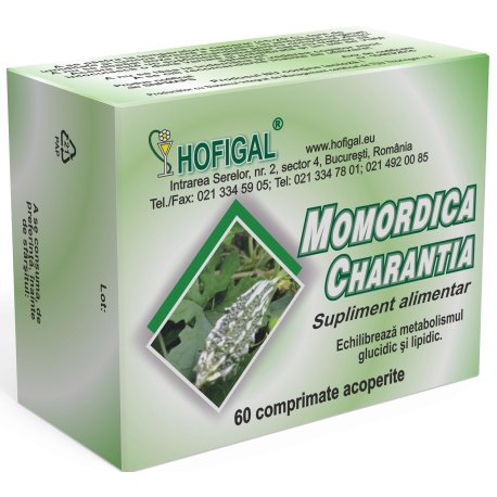 Momordica (Castravete amar) 500mg, 60 comprimate | Hofigal Hofigal Hofigal