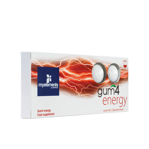 Gum4 Energy – Gumă de mestecat fără zahăr | Myelements MYELEMENTS