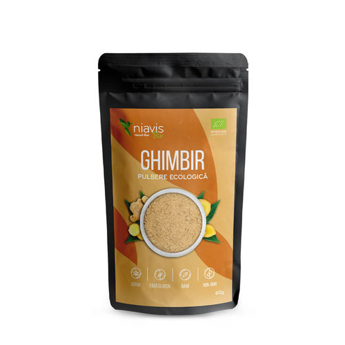 Ghimbir pulbere ecologică/bio 60g | niavis