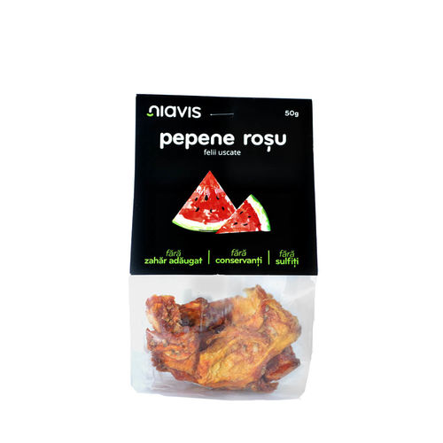Pepene roşu felii uscate 50g | niavis 