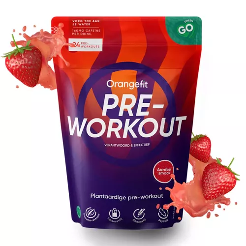 Pre Workout -supliment înainte de antrenament cu aromă de căpșuni | Orangefit