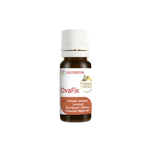 OvaFix Mix de Ulei de Primulă și Uleiuri Esențiale, cu Efect Progesteronic, Antispastic, Antiinflamator, 10ml | Aquanano AquaNano Sinergii de Uleiuri