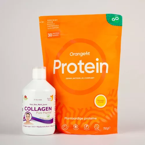 Pachet Provocare Iulie - Strălucire și Slăbire, Protein Banane și Colagen lichid - Recomandat Iulia Bledea