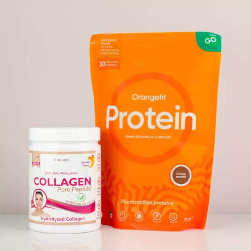 Pachet Provocare Iulie - Strălucire și Slăbire, Protein Ciocolată și Colagen pudră - Recomandat Iulia Bledea