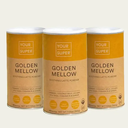 Pachet Cură Completă GOLDEN MELLOW - Antistres - Mix de Super Alimente Organice, 3 x 200g | Your Super