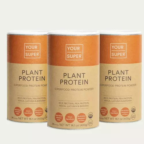 Pachet Cura Completa Plant Protein Organic Superfood Mix, 3x 400g | Your Super