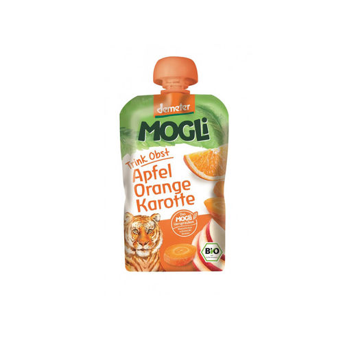 Piure eco/bio de mere, portocale şi morcov 100g | mogli