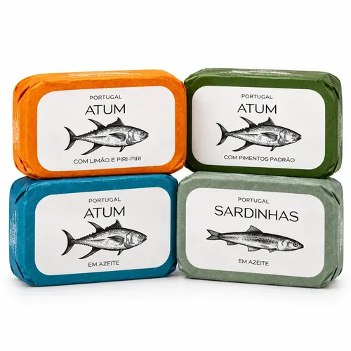 Pachet degustare Feinkost Machado – Sardine și ton, 4 conserve | Feinkost Machado Pachet degustare Feinkost Machado – Sardine și ton, 4 conserve | Feinkost Machado