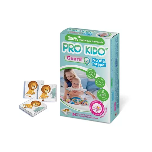 Plasturi difuzori anti-țânțari naturali pentru bebeluși și copii, 24buc | Pro Kido Guard 24buc imagine noua marillys.ro