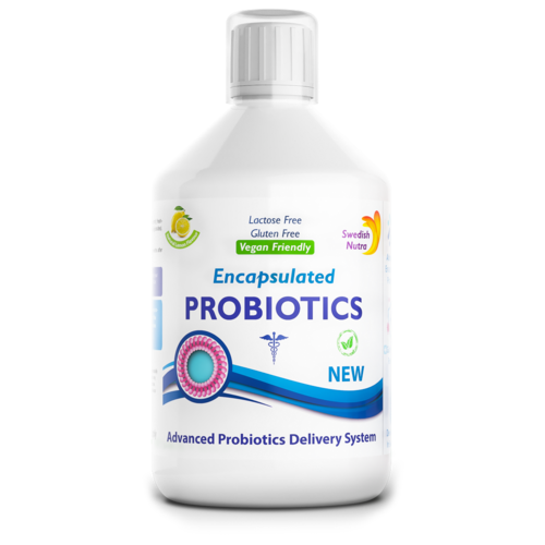 Probiotic Lichid – Bifidobacterium lactis + Vitamina C + L-glutamină – Produs Vegan, 500 ml| Swedish Nutra Swedish Nutra imagine noua
